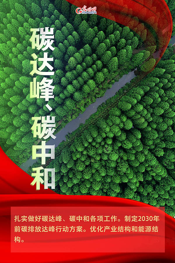 海報(bào)| 2021年政府工作報(bào)告，提到這些生態(tài)環(huán)保關(guān)鍵詞